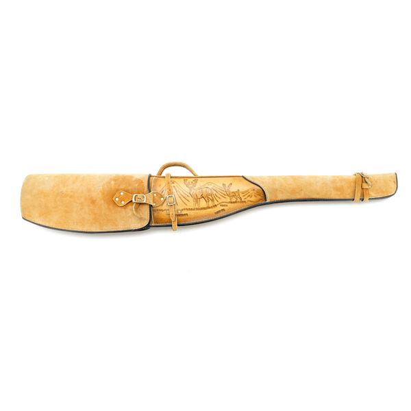 LEATHER RIFLE CASE LOT