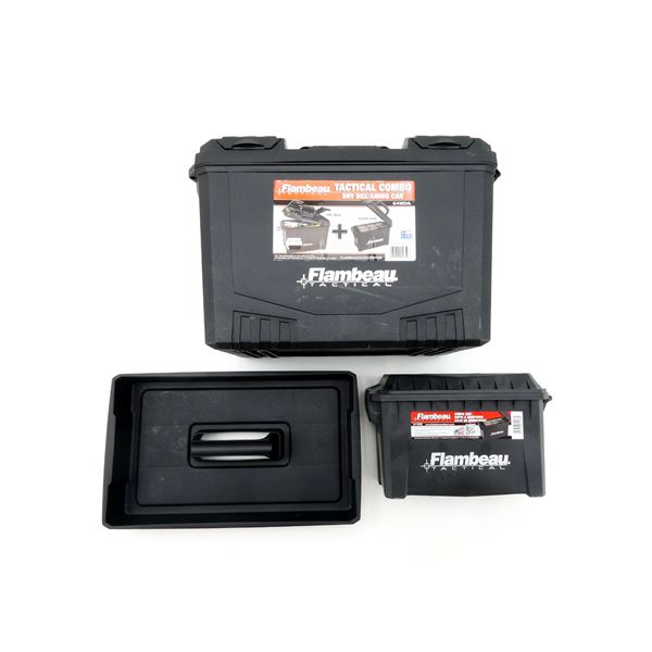 FLAMBEAU TACTICAL DRY AMMO / STORAGE BOX LOT