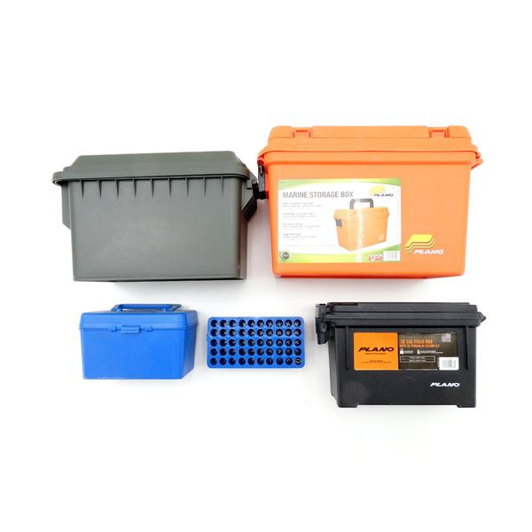 DRY AMMO / STORAGE BOX AND AMMO CONTAINER LOT