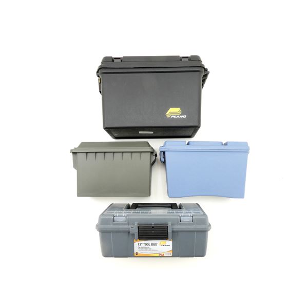 ASSORTED DRY AMMO / STORAGE BOX LOT