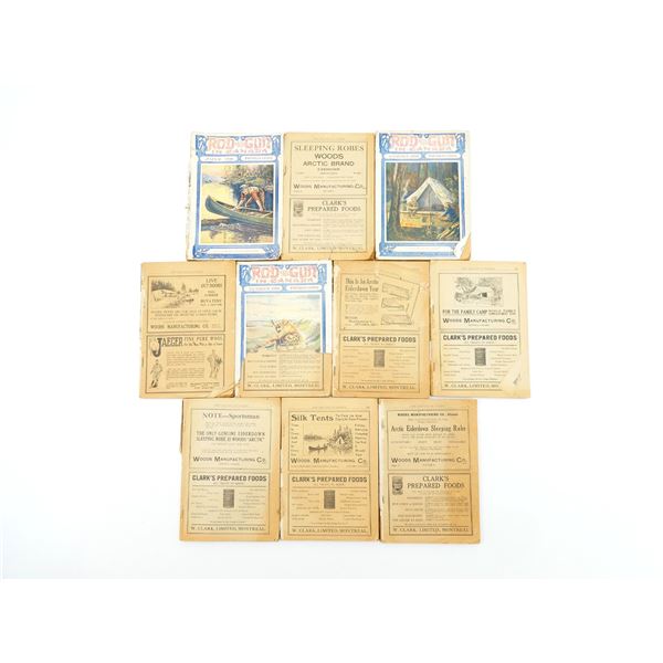 ASSORTED "ROD AND GUN IN CANADA" CATALOGUES LOT