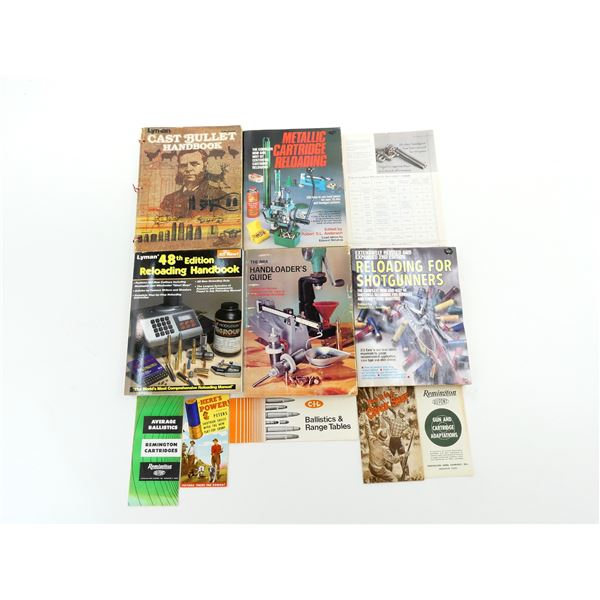 ASSORTED RELOADING CATALOGUES LOT