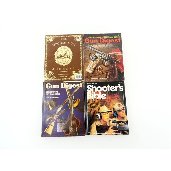 ASSORTED "GUN DIGEST" / "SHOOTER'S BIBLE" / "THE DOUBLE GUN JOURNAL" LOT