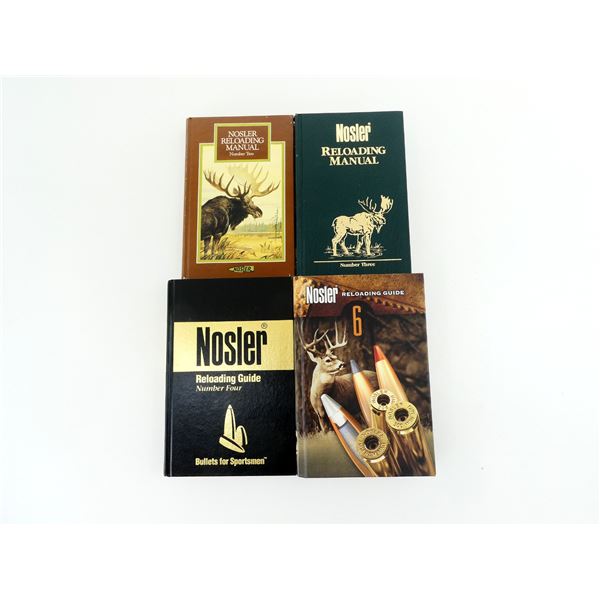 ASSORTED NOSLER RELOADING MANUALS LOT