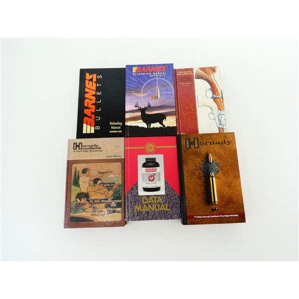 ASSORTED HORNADY / HODGDON / BARNES RELOADING BOOKS LOT