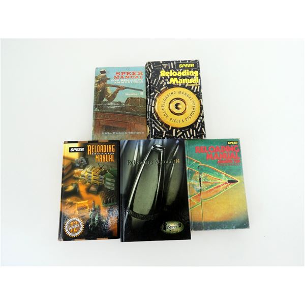 ASSORTED SPEER RELOADING MANUALS LOT