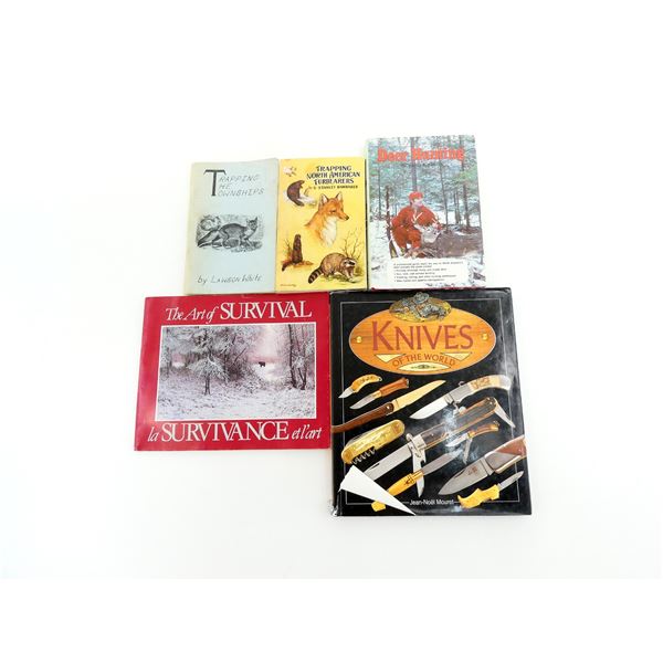 ASSORTED HUNTING / TRAPPING / SURVIVAL BOOKS LOT