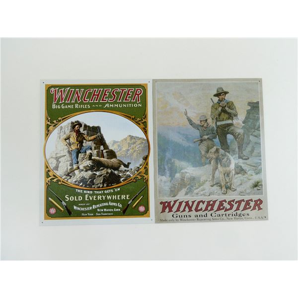 WINCHESTER METAL SIGN LOT