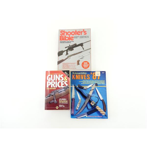 ASSORTED GUNS AND KNIVES BOOK LOT