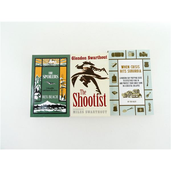 ASSORTED SHOOTING STORIES & SURVIVAL BOOK LOT