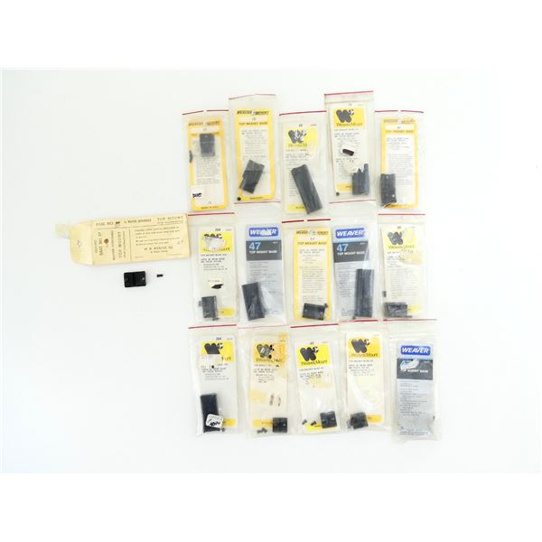 ASSORTED WEAVER TOP MOUNT BASES LOT