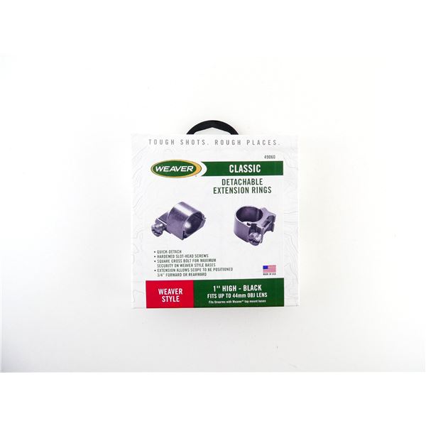 WEAVER CLASSIC 1" HIGH DETACHABLE EXTENSION RINGS
