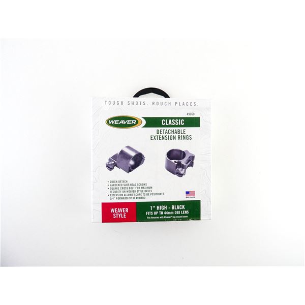 WEAVER CLASSIC 1" HIGH DETACHABLE EXTENSION RINGS