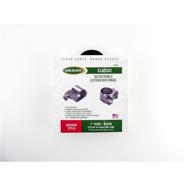 WEAVER CLASSIC 1" HIGH DETACHABLE EXTENSION RINGS