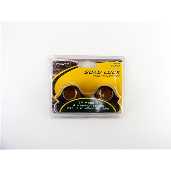WEAVER 1" MEDIUM QUAD LOCK RINGS