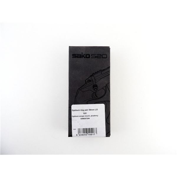 OPTILOCK 34MM LOW SAKO S20 RINGS