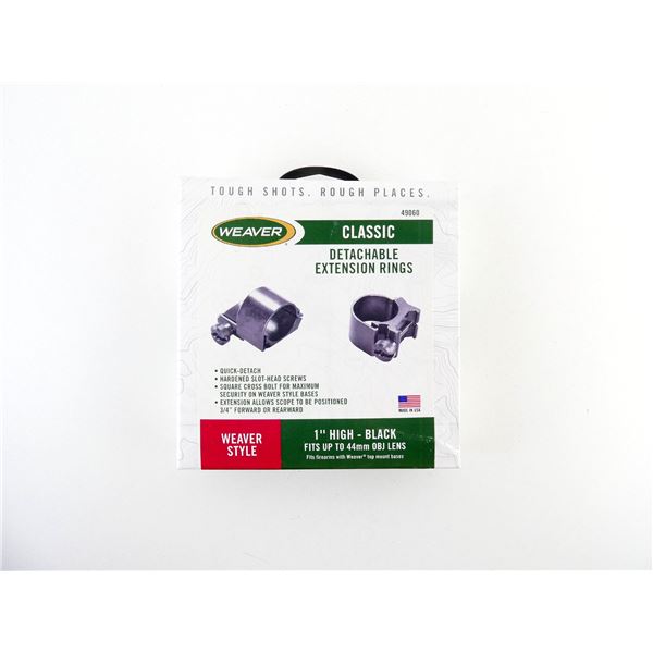 WEAVER CLASSIC 1" HIGH DETACHABLE EXTENSION RINGS