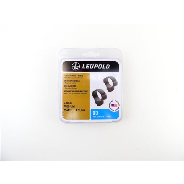 LEUPOLD 34MM MEDIUM DUAL DOVETAIL RINGS