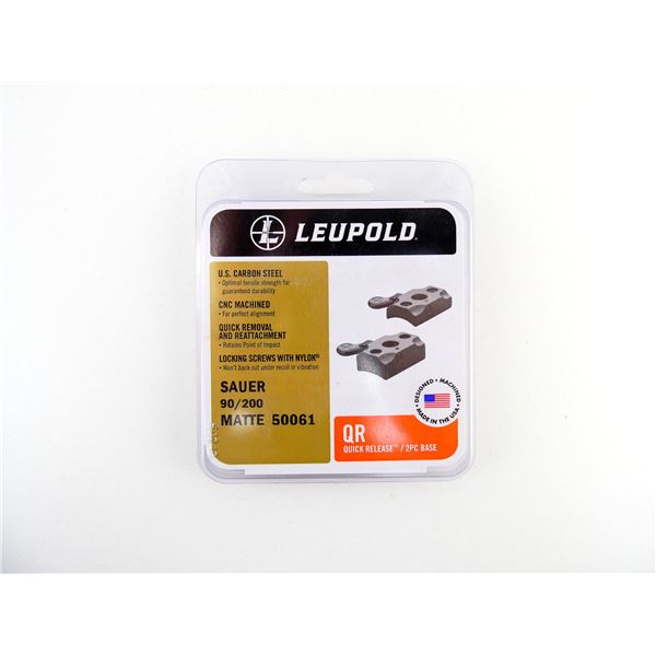 LEUPOLD SAUER 90 / 200 QUICK RELEASE BASE