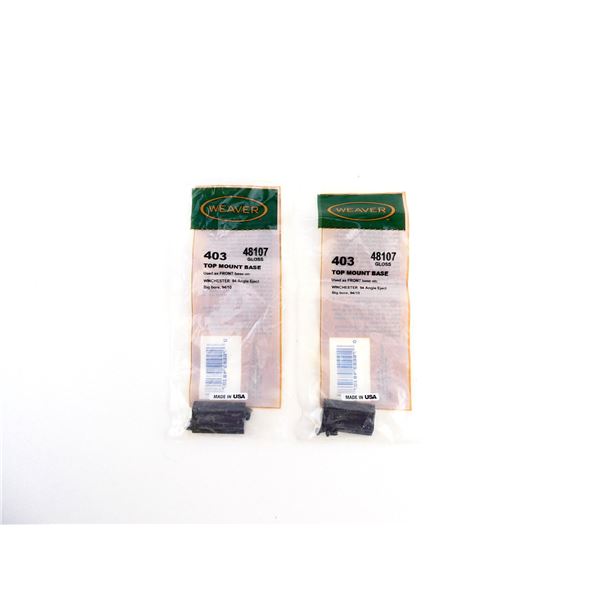WEAVER 48107 TOP MOUNT BASE LOT