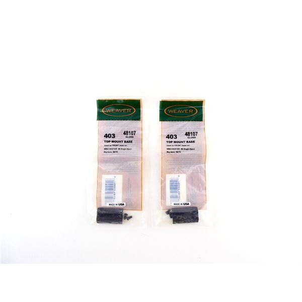 WEAVER 48107 TOP MOUNT BASE LOT