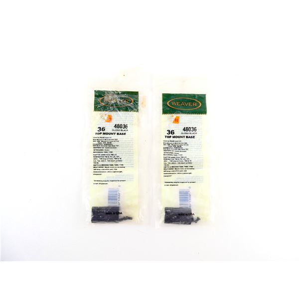 WEAVER 48036 TOP MOUNT BASE LOT