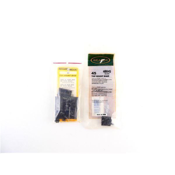 WEAVER 48045 & WEAVER MOUNT 45 TOP MOUNT BASE LOT