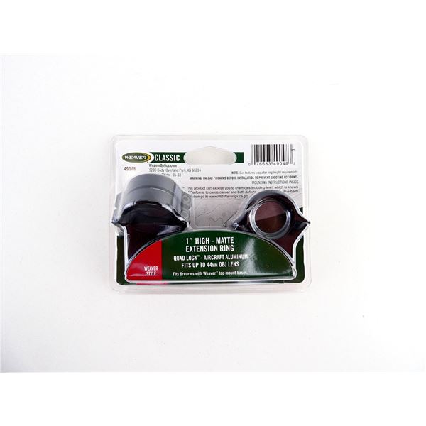 WEAVER QUAD LOCK 1" HIGH-MATTE EXTENSION RINGS