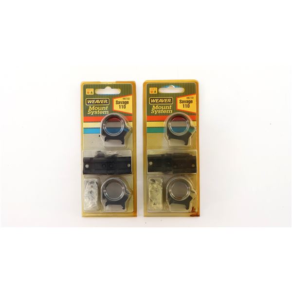 WEAVER SCOPE RINGS & MOUNTING BASES  LOT