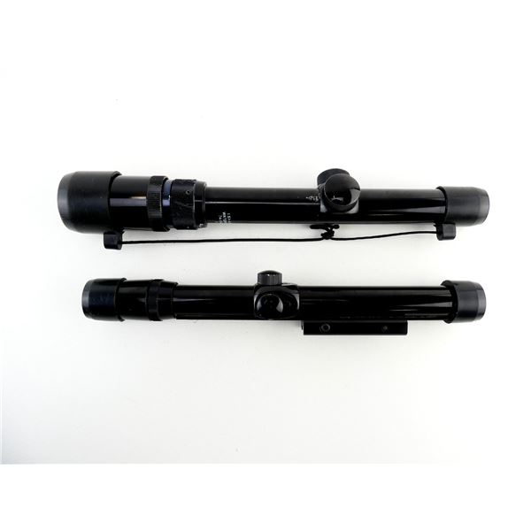 BUSHNELL 4X CUSTOM .22 AND BUSHNELL SPORTVIEW 1.5-4.5X21MM SCOPES LOT