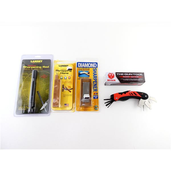THE GUN TOOL RUGER EDITION AND KNIFE SHARPENERS / POLISHER LOT