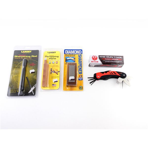 THE GUN TOOL RUGER EDITION AND KNIFE SHARPENERS / POLISHER LOT