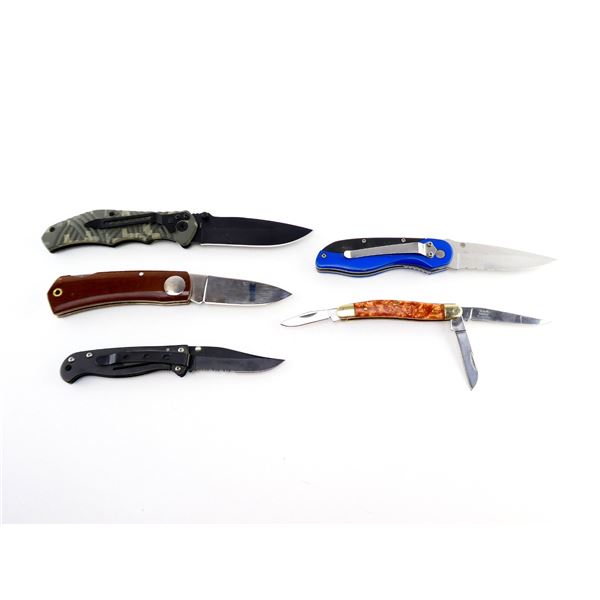ASSORTED FOLDING KNIVES LOT