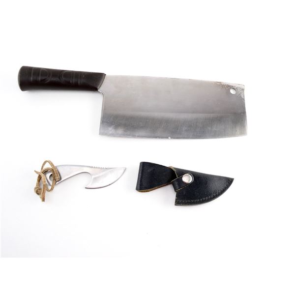 ASSORTED CLEAVER / SKINNING KNIFE LOT