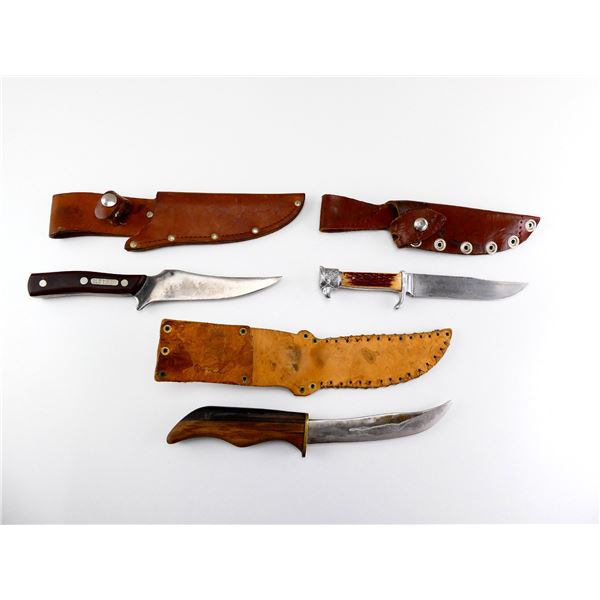 ASSORTED HUNTING KNIFE LOT