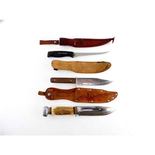 BOWIE / TESTA / FILLET KNIVES LOT