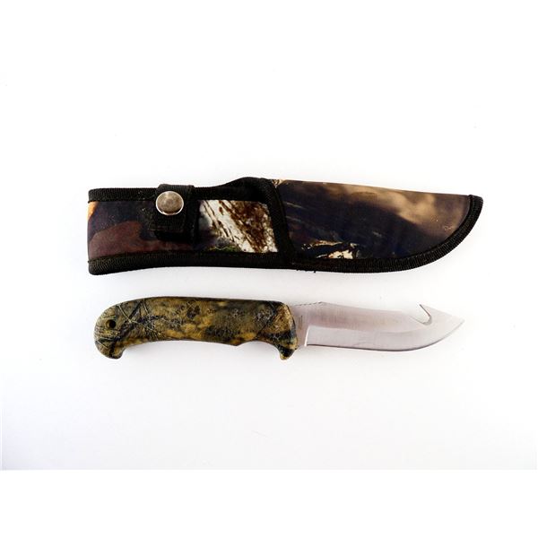 MOSSY OAK SKINNING/GUTTING KNIFE & SHEATH
