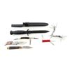 Image 1 : GLOCK FIELD KNIFE WITH SHEATH  & ASSORTED FOLDING KNIVES LOT