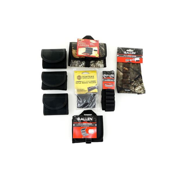 ASSORTED AMMO POUCHES / HOLDERS ETC. LOT