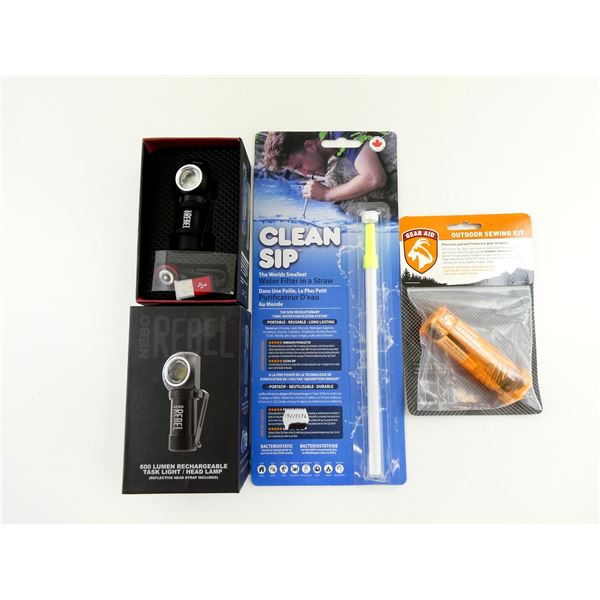 ASSORTED SURVIVALIST SUPPLIES LOT