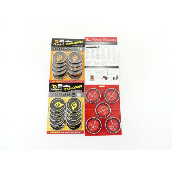ASSORTED FIREBIRD SELF ADHESIVE DETONATING / EXPLODING TARGETS LOT