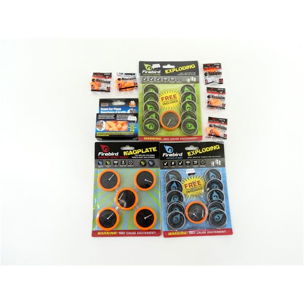 ASSORTED FIREBIRD EXPLODING TARGETS / MAGPLATE LOT