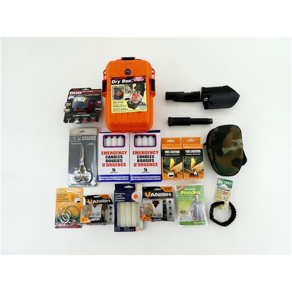 ASSORTED HUNTING / CAMPING / FISHING ACCESSORIES LOT