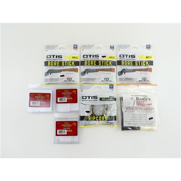 ASSORTED GUN CLEANING ACCESSORIES LOT