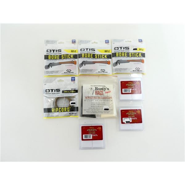 ASSORTED GUN CLEANING ACCESSORIES LOT