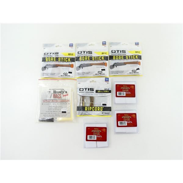 ASSORTED GUN CLEANING ACCESSORIES LOT