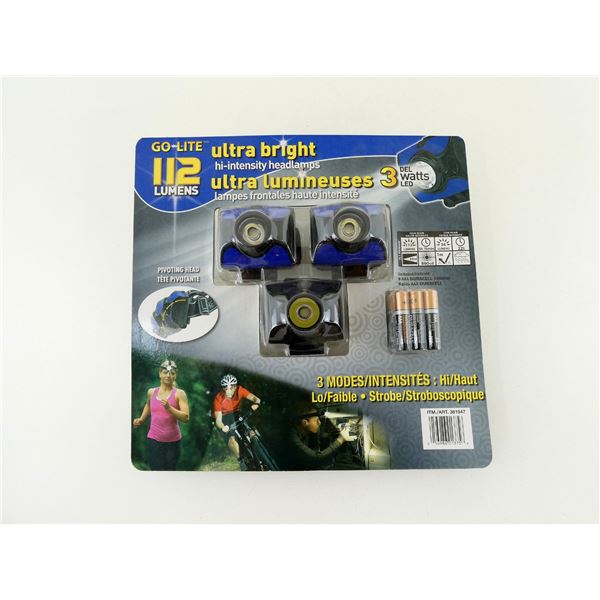 GO LITE ULTRA BRIGHT HI-INTENSITY HEADLAMPS