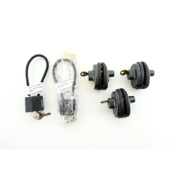 MASTER KEYED TRIGGER LOCKS & REGAL CABLE TRIGGER LOCKS LOT