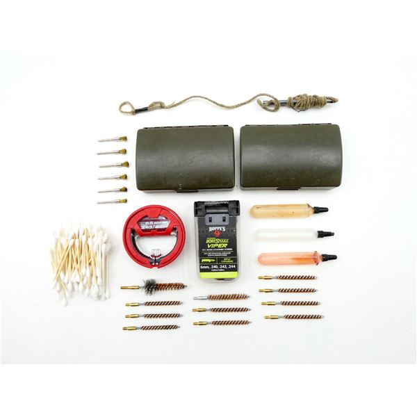 ASSORTED GUN CLEANING, ETC. LOT