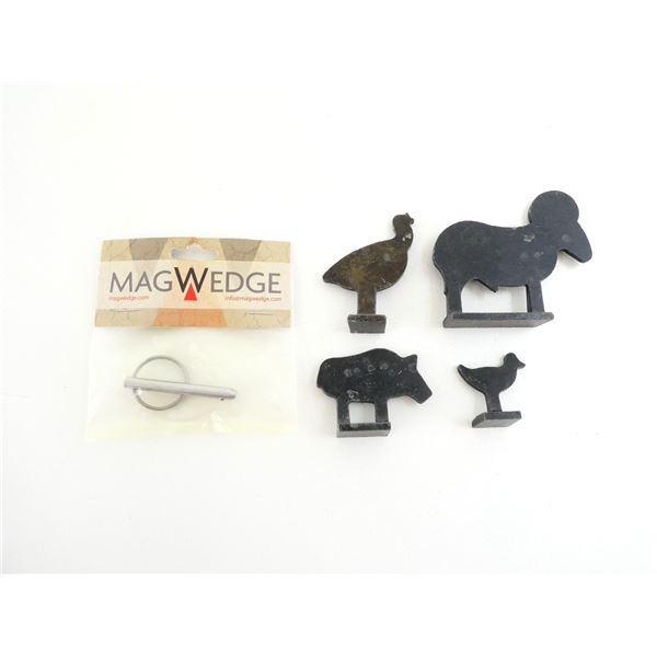 METAL ANIMAL TARGETS, ETC. LOT